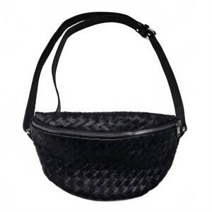 NEW MAURITIUS women's parker leather crossbody bag in black